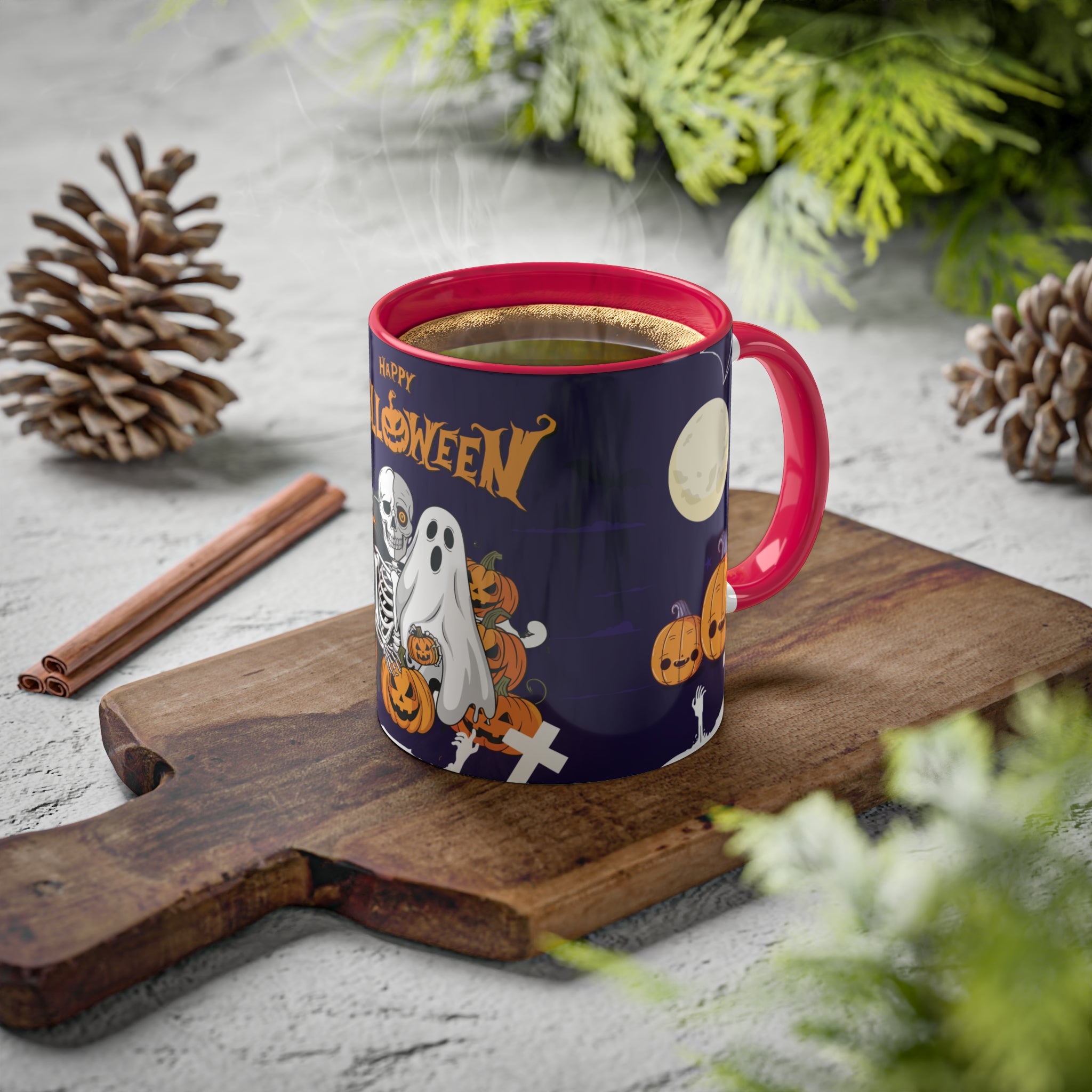 Halloween is Better with Skeleton | Colorful Mugs